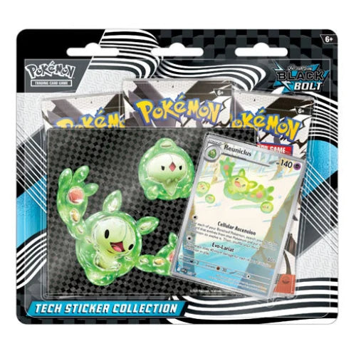 Pokemon TCG Scarlet & Violet - Black Bolt Tech Sticker Collection with foil Reuniclus promo