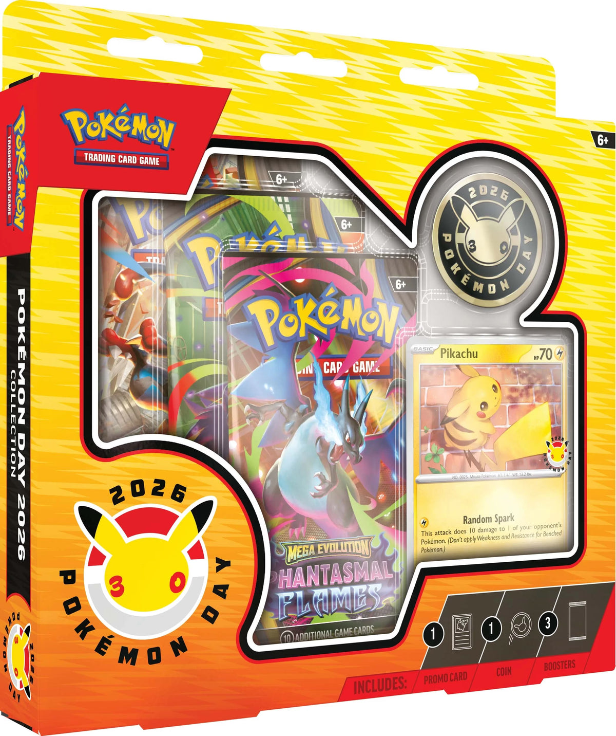 Sealed Pokémon TCG Pokémon Day 2026 Collection box with Pikachu promo card