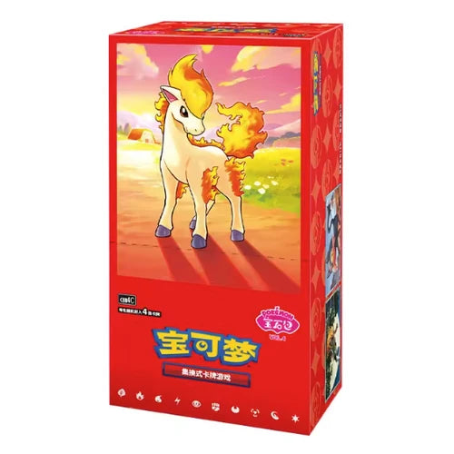 Pokemon TCG Gem Pack Vol. 4 booster box (Simplified Chinese, CBB4C) with Ponyta cover art