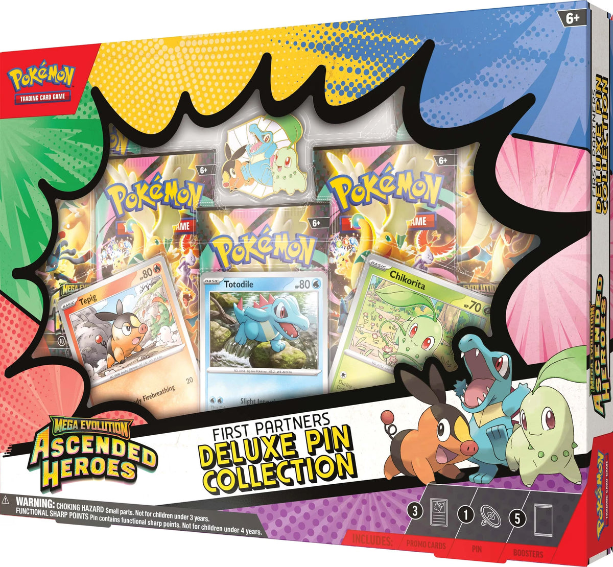 Sealed Pokémon TCG Ascended Heroes First Partners Deluxe Pin Collection