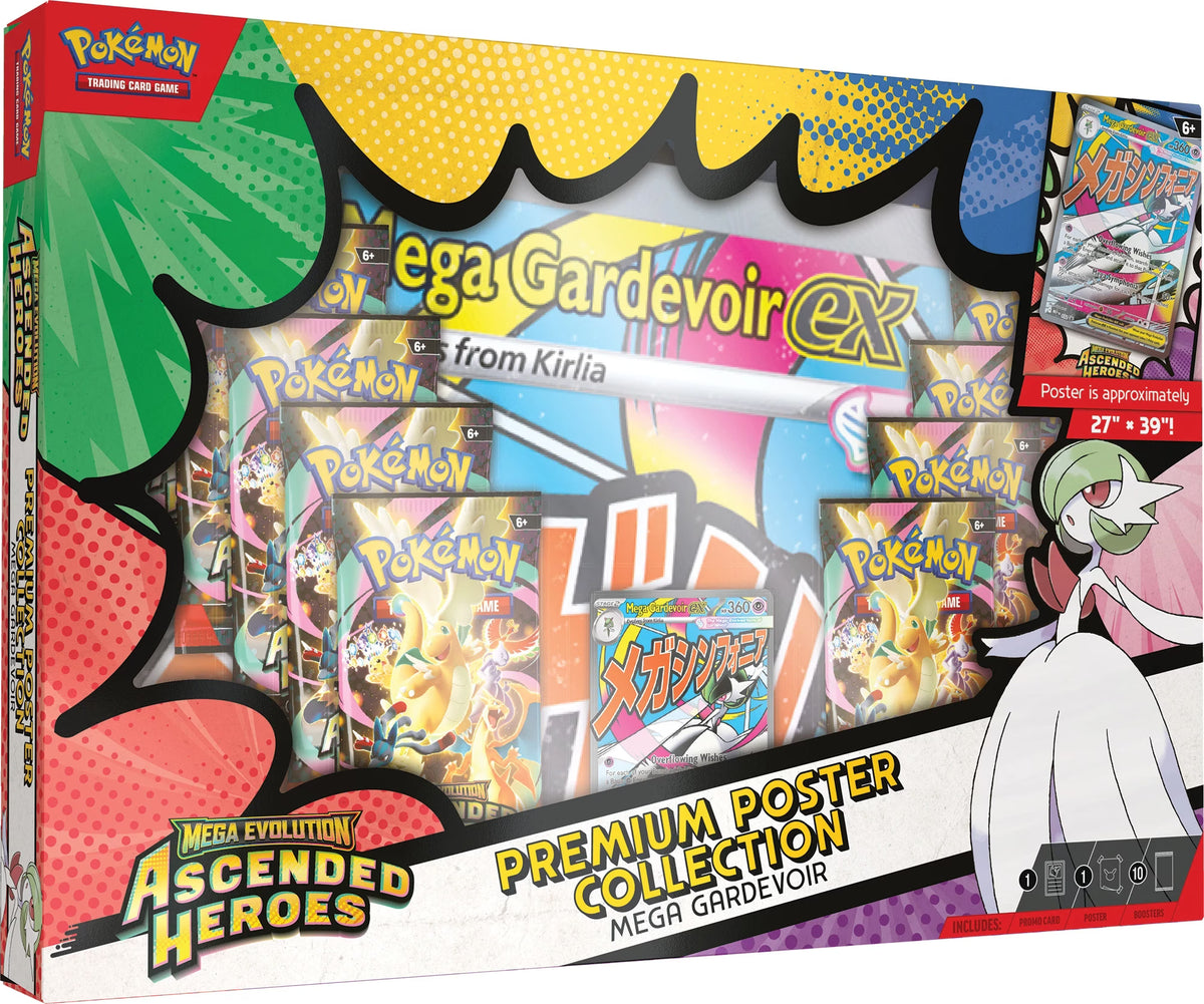 Sealed Pokemon TCG Ascended Heroes Premium Poster Collection Mega Gardevoir