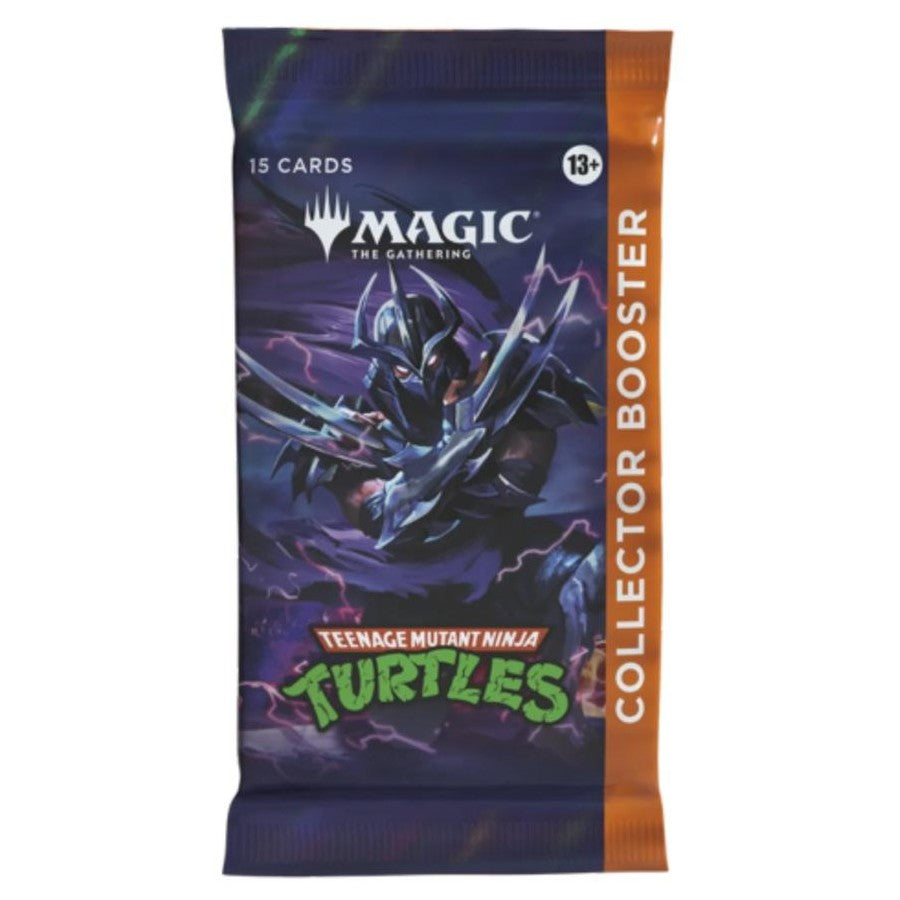 Magic: The Gathering Teenage Mutant Ninja Turtles Collector Booster pack, 15 cards, featuring Shredder