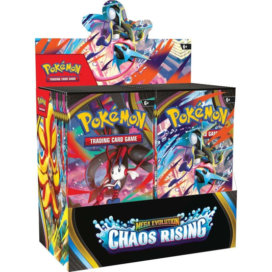 Sealed Pokemon TCG Mega Evolution Chaos Rising booster box, 36 packs