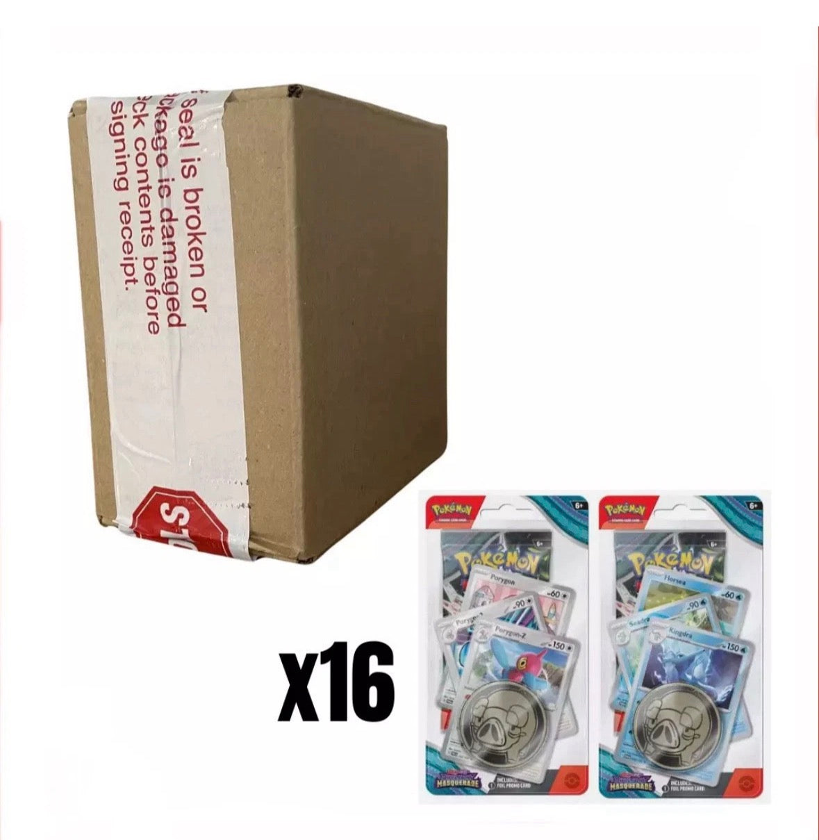 Pokemon TCG Scarlet & Violet - Twilight Masquerade premium checklane blister sealed case of 16