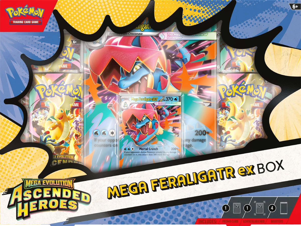 Pokemon TCG Mega Evolution - Ascended Heroes Mega Feraligatr ex Box