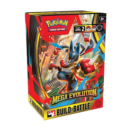 Pokemon TCG Mega Evolution Build & Battle Box featuring Mega Lucario