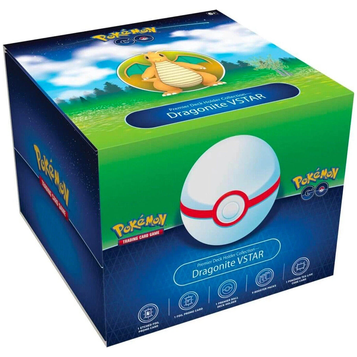 Pokemon TCG Pokemon GO Premier Deck Holder Collection Dragonite VSTAR box