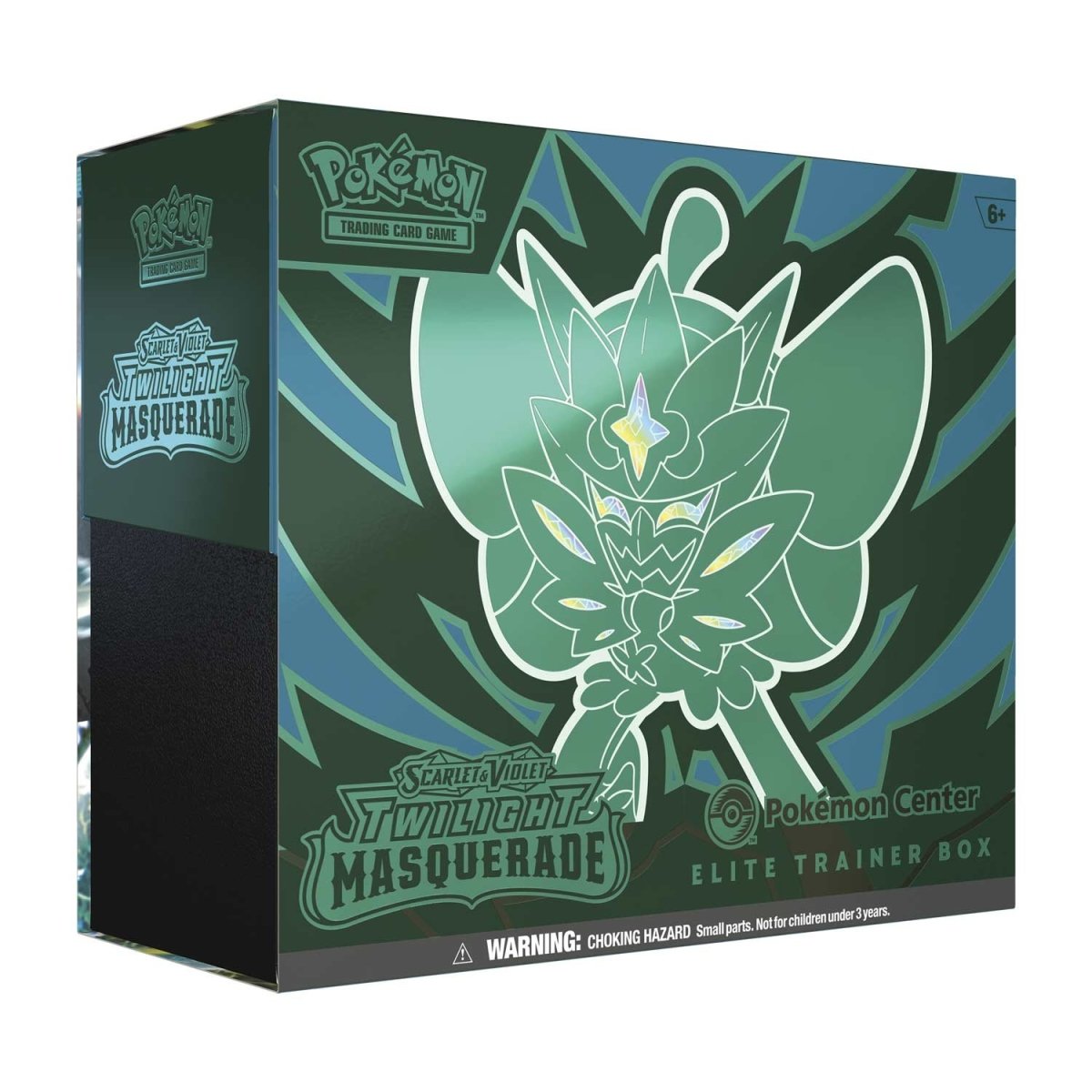 Pokemon TCG Scarlet & Violet - Twilight Masquerade Pokemon Center Elite Trainer Box featuring Teal Mask Ogerpon