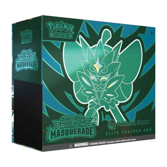 Pokemon TCG Scarlet & Violet - Twilight Masquerade Pokemon Center Elite Trainer Box featuring Teal Mask Ogerpon